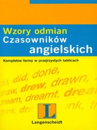 Wzory odmian czasowników angielskich