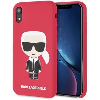Karl Lagerfeld Full Body Iconic silikonové pouzdro iPhone XR červené