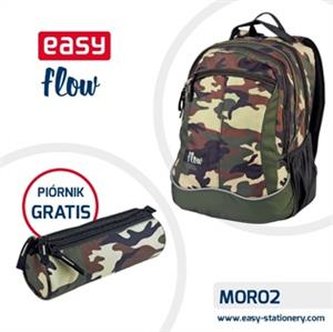 Plecak szkolny. młodzieżowy moro Easy  piórnik GRATIS