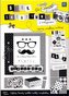 Blok reatywny z naklejkami  black&white;