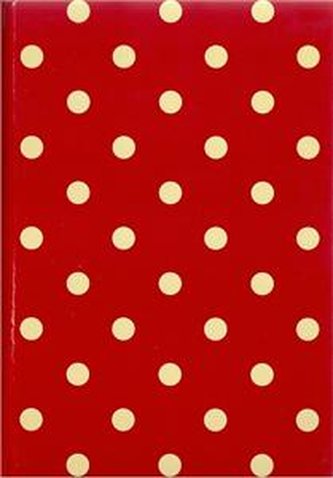 Zeszyt A5 Twarda oprawa kropki czerwone