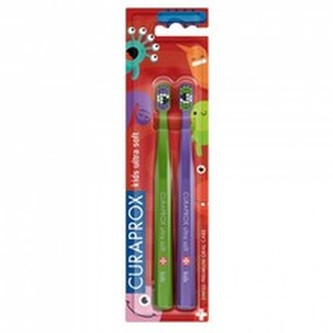 Curaprox Dětský zubní kartáček Kids Ultra Soft Little Bacterias 2 ks child