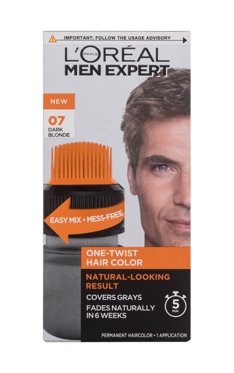 L'Oréal Paris Men Expert Barva na vlasy One-Twist Hair Color 50 ml 07 Dark Blonde pro muže