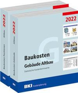 BKI Baukosten Gebäude + Positionen Altbau 2022