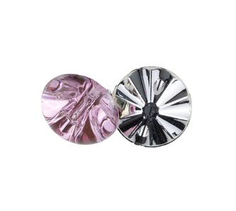 Knoflík - růžový - prům. 13 mm