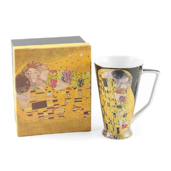 HOME ELEMENTS Hrnek 500 ml, Klimt, Polibek zlatý