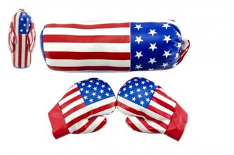 Boxovací pytel + rukavice 35cm v síťce