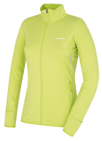 Dámská mikina na zip Astel L jasně zelená - XL