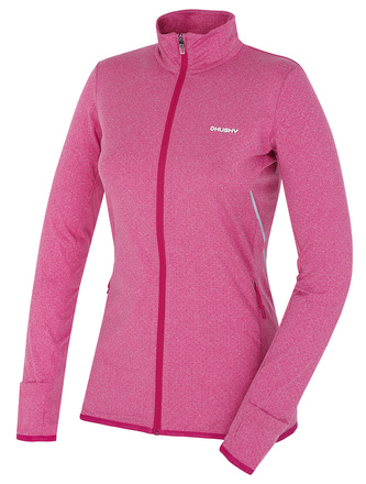 Dámská mikina na zip Astel L purpurová - XXL