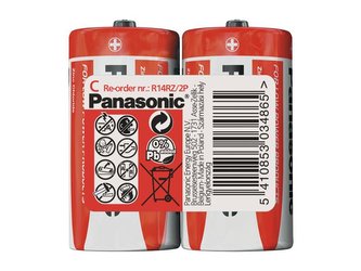 Baterie C (R14) Zn-Cl PANASONIC Red 2S