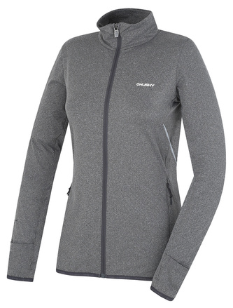 Dámská mikina na zip Astel L tm. šedá - XL