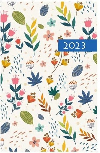 Terminarz 2023 B7 Kolorowy ornament