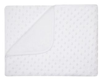 Dětská deka MAIA bílá MINKY 80x90 cm Mybesthome