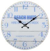 Nástěnné skleněné hodiny BEACH HUTS O 34 cm Mybesthome