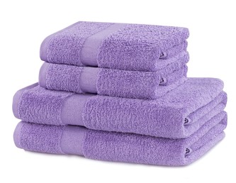 Set 100% bavlna CECIL 2x ručník 50x100 cm a 2x osuška 70x140 cm, lila 525 gr, Mybesthome