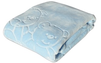 Dětská deka MARIBEL modrá 80x110 cm typu španělské deky Mybesthome