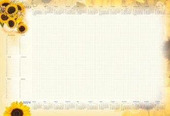 Planer 2023 B3 z listwą Słoneczniki