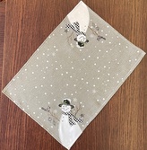 Dekorační ozdobný ubrousek SNOWMANS 35x50 cm Mybesthome