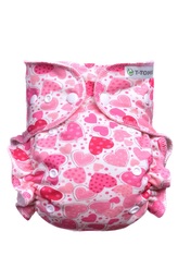 T-TOMI Kalhotková plena - přebalovací set patentky Hearts