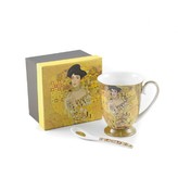 HOME ELEMENTS Hrnek 280 ml, se lžičkou, Klimt Adele