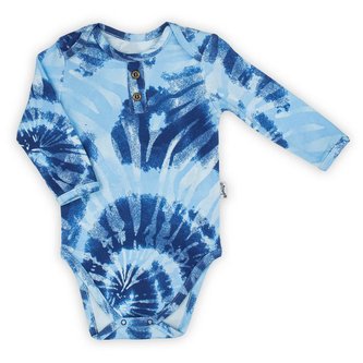 Kojenecké body s dlouhým rukávem Nicol Tomi modrá - velikost 62 (3-6m)