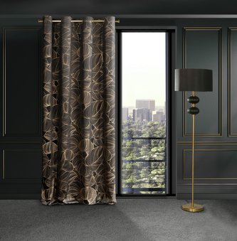 Dekorační vzorovaný velvet závěs LOTOS motiv F 140x250 cm (cena za 1 kus) MyBestHome