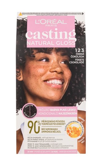 L'Oréal Paris Casting Natural Gloss Barva na vlasy 48 ml 123 pro ženy