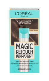 L'Oréal Paris Magic Retouch Barva na vlasy Permanent 18 ml 4 Dark Brown pro ženy