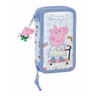 Dvoudílné školní pouzdro Peppa Pig|Prasátko Peppa: Urban Farmer (12,5 x 19,5 x 4 cm)