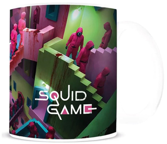 Keramický hrnek Netflix|Squid Game|Hra na oliheň: Stairs (objem 315 ml)