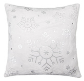 Polštář SHIMER VELVET bílá 40x40 cm ESSEX