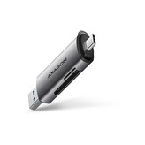 AXAGON CRESAC USB3.2 Gen 1 TypeC + TypeA externí čtečka karet SD/microSD podpora UHSI