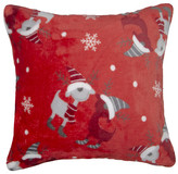 Polštář FESTIVE VIBES červená 40x40cm mikrovlákno Essex