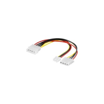 PremiumCord kabel napájecí HDD 5,25"-5,25"+3,5"