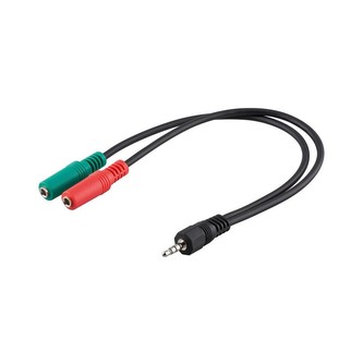 PremiumCord adaptér 4pin 3,5mm - 2x stereo 3,5mm M/2xF