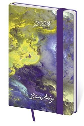 Diář 2023 týdenní kapesní Vario - Matragi Blooming s gumičkou