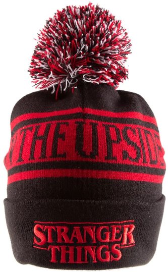 Zimní čepice Stranger Things: The Upside Down (univerzální) černá