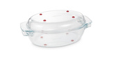 TESCOMA Oválný pekáč s poklopem GrandCHEF 35 x 21 cm, skleněný