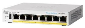 Cisco switch CBS250-8PP-D, 8xGbE RJ45, fanless, 45W, PoE - REFRESH