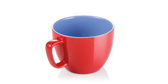 TESCOMA Velký hrnek CREMA SHINE, červená