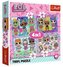 Puzzle 4w1 Poznaj laleczki TREFL