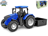 Kids Globe traktor modrý se sklápěčkou volný chod 27,5cm v krabičce