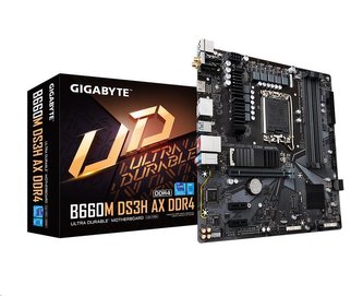 GIGABYTE MB Sc LGA1700 B660M DS3H AX DDR4, Intel B660, 4xDDR4, 1xDPm 1xHDMI, 1xVGA, WI-FI, mATX GIGABYTE MB Sc LGA1700 B660M DS3H AX DDR4, Intel B660, 4xDDR4, 1xDPm 1xHDMI, 1xVGA, WI-FI, mATX