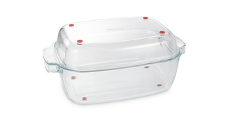 TESCOMA Pekáč s poklopem GrandCHEF 40 x 26 cm, skleněný