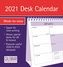 Essential Week-to-View Easel Desk Calendar 2021