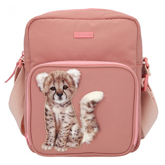 Taška přes rameno Top Model, Starorůžová s gepardem | 0411676_A