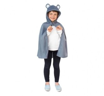 Pelerynka dla dzieci szara myszka
