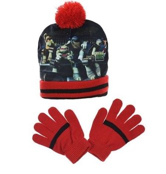 ČEPICE A RUKAVICE ŽELVY NINJA - velikost 52