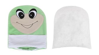 Polštářek ŽÁBA na zip - žába - cca 35x40 cm