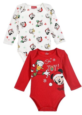 DUOPACK BODYČKO  MINNIE vánoce - velikost 6 m.